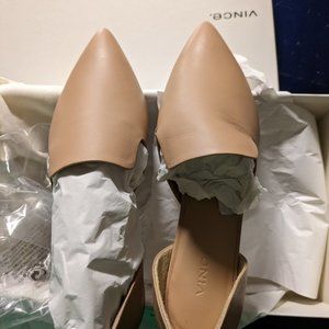 Vince Damaris Leather Flats - Nude